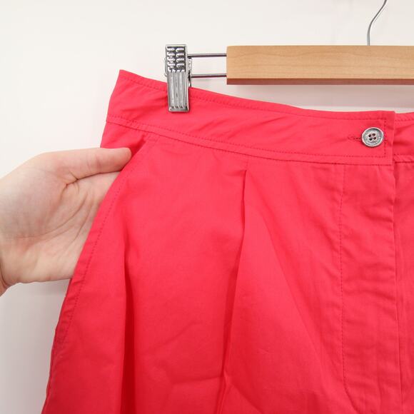 Michael Michael Kors Shorts Coral Geranium Fruit Punch High Rise Pleated Casual - Picture 8 of 14